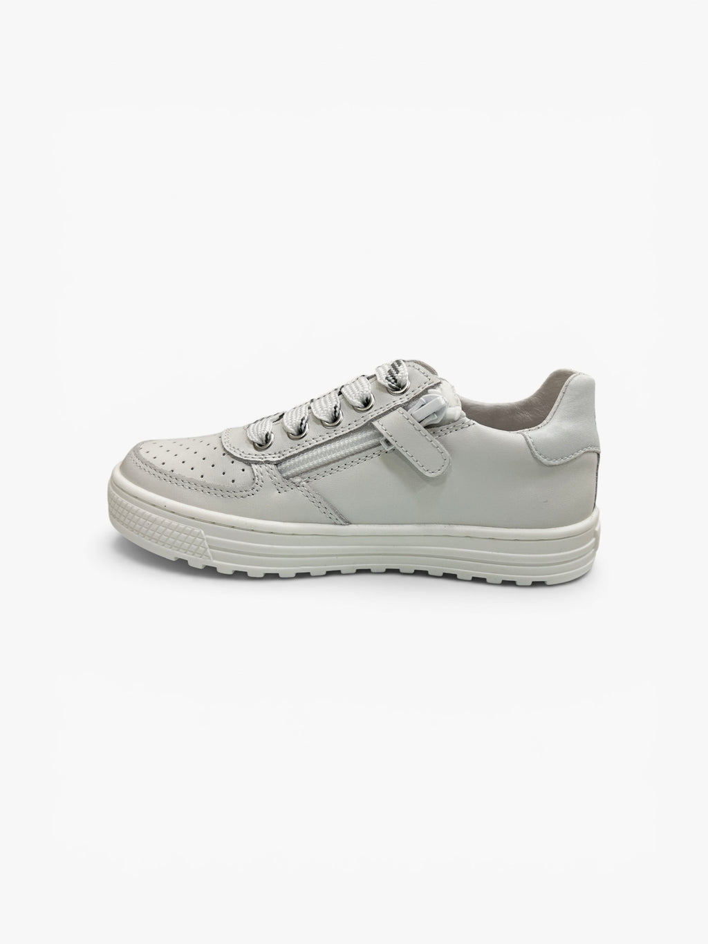 NATURINO HESS 2 zip Calf  scarpe bambino Whait