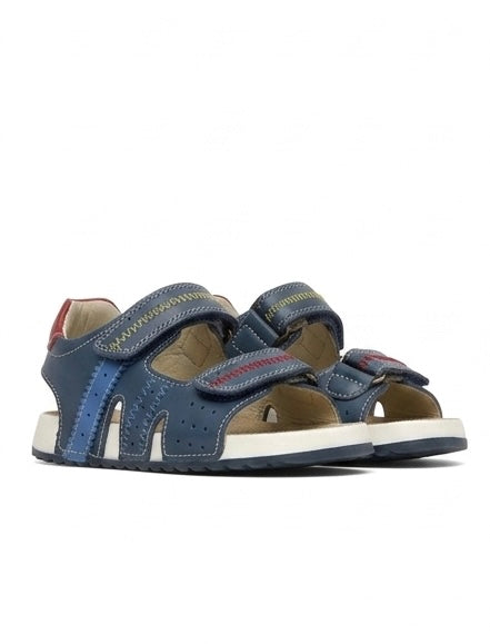 NATURINO SIHUR Calf colore azure - red- sandali bambino