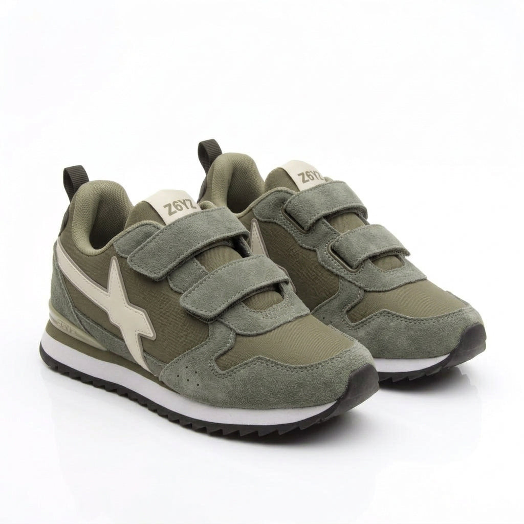 WIZZ Jet - Scarpe da Bambino Colore Olive-Militare