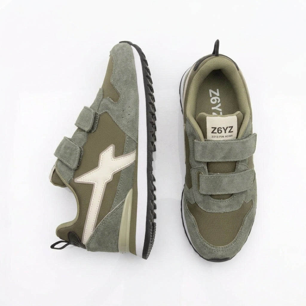 WIZZ Jet - Scarpe da Bambino Colore Olive-Militare